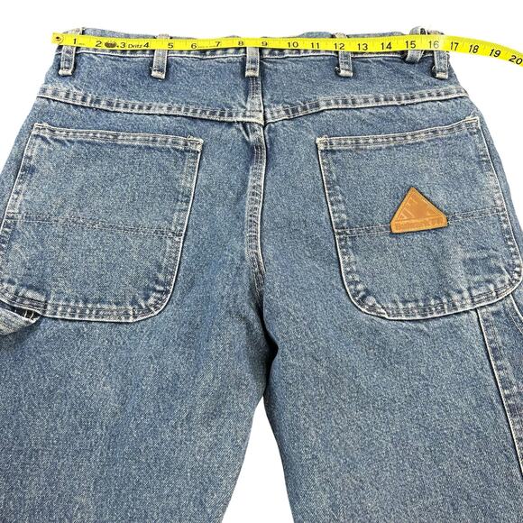 Bulwark Men FR Jeans Size 34 Blue Flame Resistant Carpenter Heavyweight Denim - Picture 11 of 12